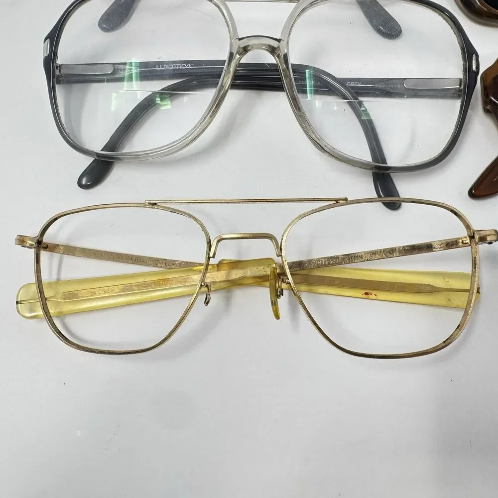 Vintage 70s 80s Eyeglass Sunglass Frames Lot 6 Luxottica Martin-Copeland
